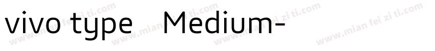 vivo type 简 Medium字体转换